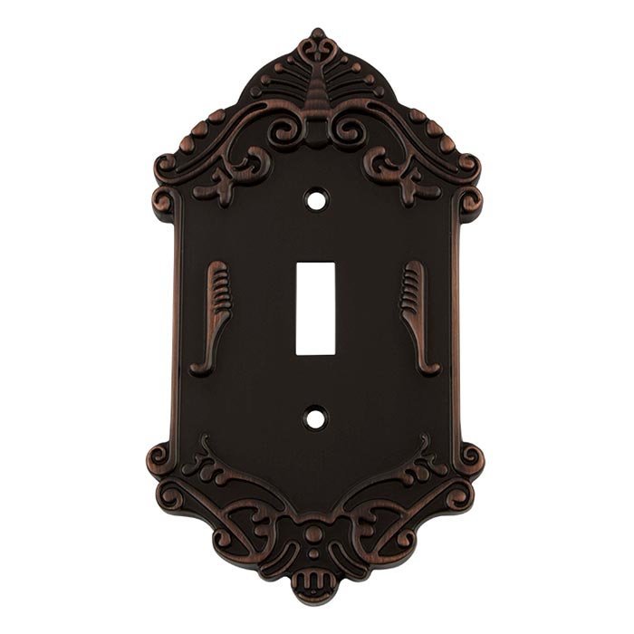 Single Toggle Switchplate in Timeless Bronze