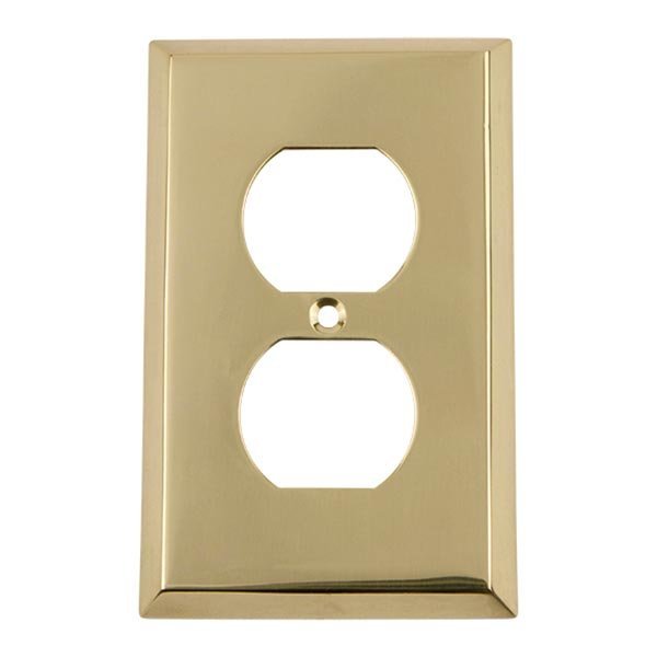 Duplex Switchplate in Polished Brass