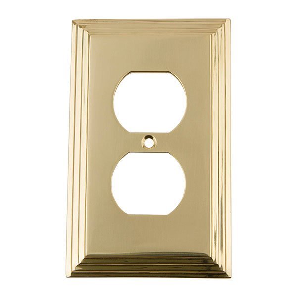 Duplex Switchplate in Polished Brass