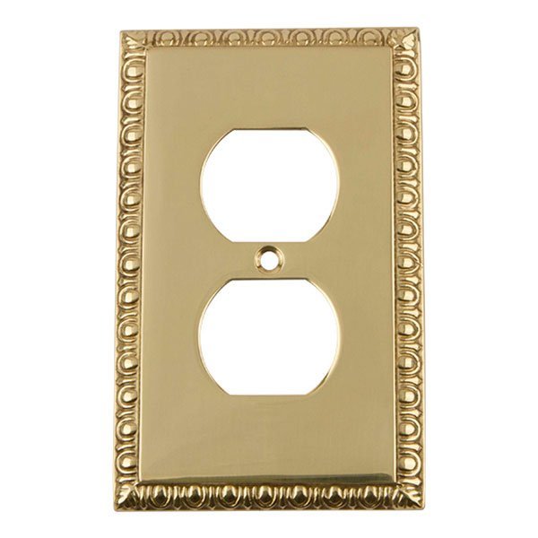 Duplex Switchplate in Unlacquered Brass