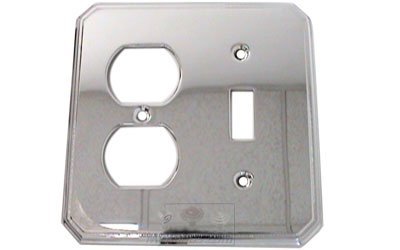 Traditional Combination Switchplate in Polished Chrome