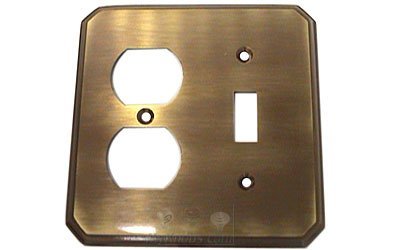 Traditional Combination Switchplate in Shaded Bronze Lacquered