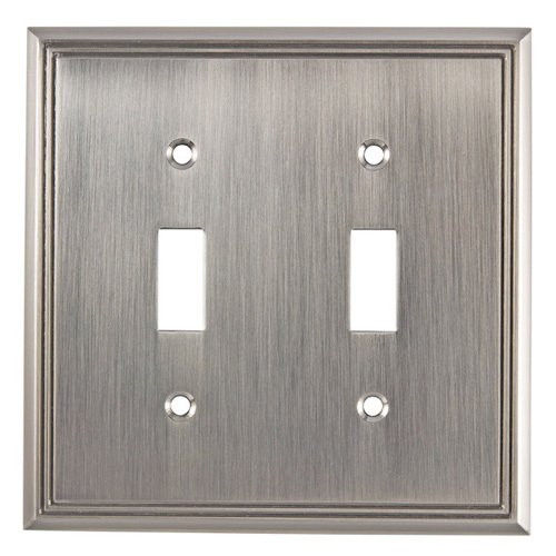 Contemporary Double Toggle in Brushed Nickel
