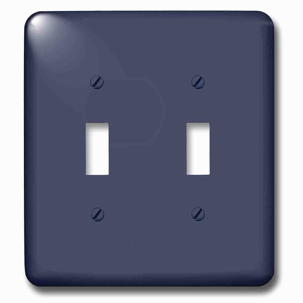 Double Toggle Wallplate With Image Of Patriot Blue A Dark Blue For Summer