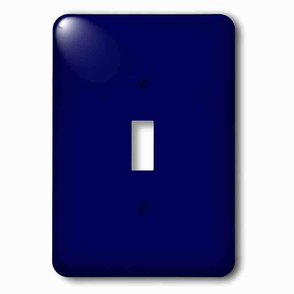Single Toggle Wallplate With Navy Blue