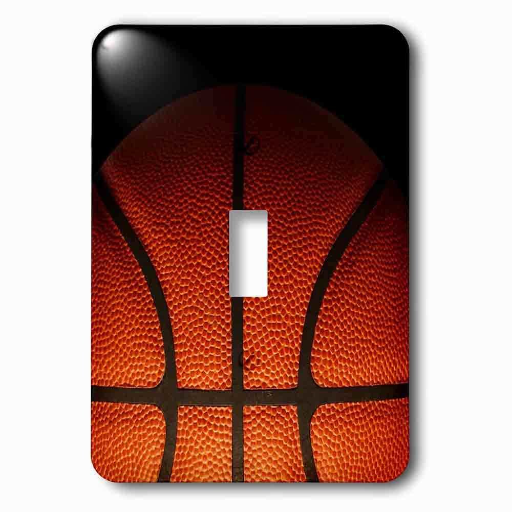 Single Toggle Wallplate With Cool Basketball Texture In Partial Shadow
