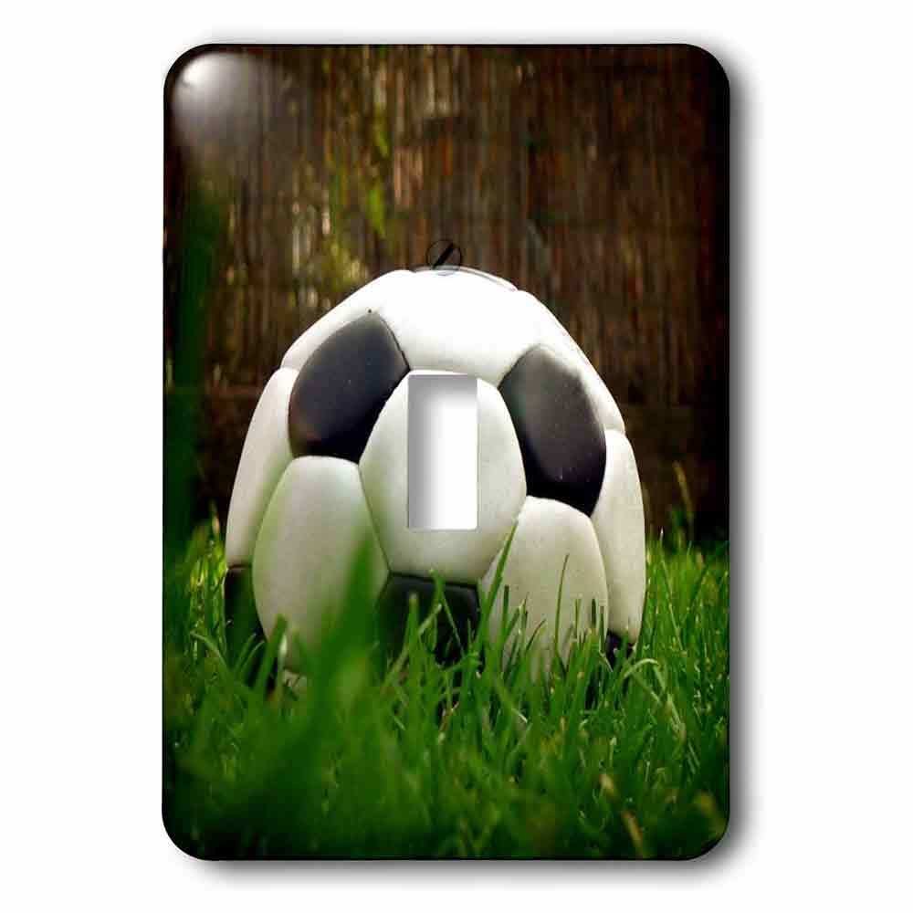 Single Toggle Wallplate With Black Soccer Ball
