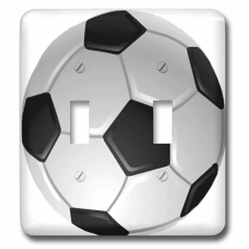 Double Toggle Wallplate With Soccer Ball