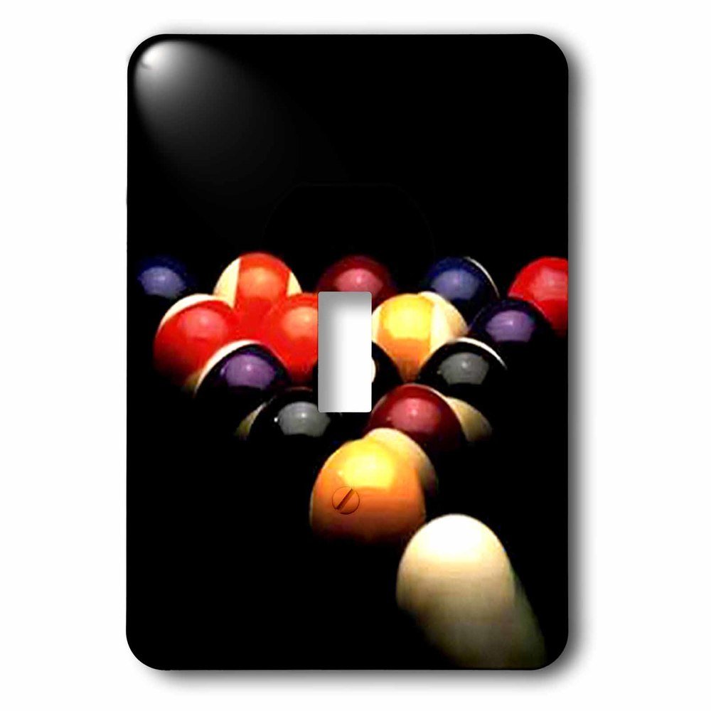 Single Toggle Wallplate With Billiards Pool