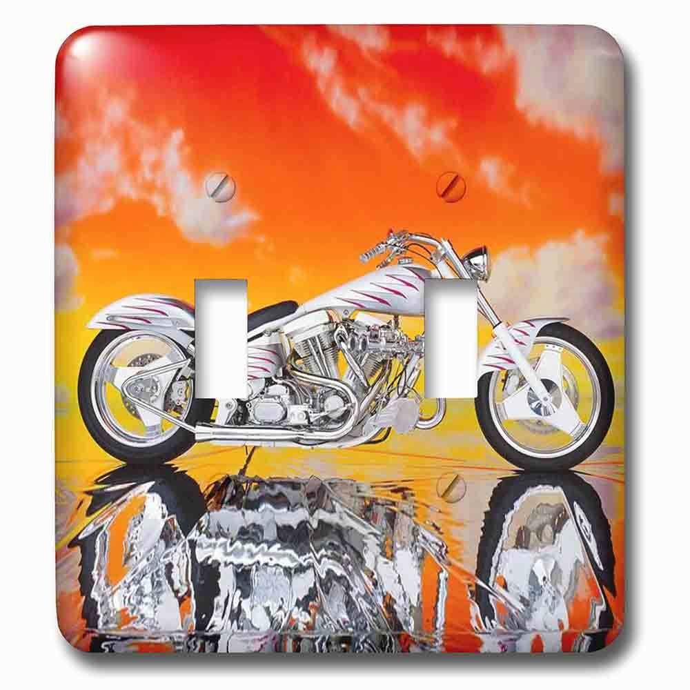 Double Toggle Wallplate With Harley-Davidson® Motorcycle