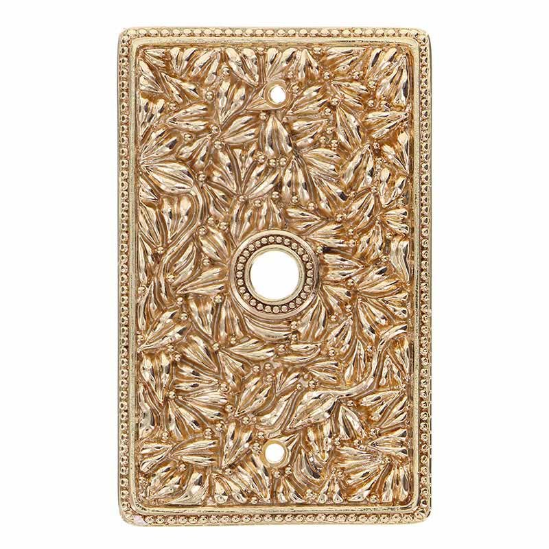 Single Cable Jumbo Switchplate in Polished Gold