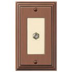 Single Cable Wallplate in Antique Copper