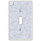 Paper-It Clear Composite Single Toggle Wallplate in Clear