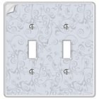 Paper-It Clear Composite Double Toggle Wallplate in Clear