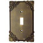 Corinthia Switchplate Single Toggle Switchplate in Antique Bronze