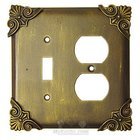 Corinthia Switchplate Combo Single Toggle Duplex Outlet Switchplate in Gold
