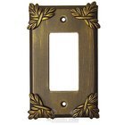 Sonnet Switchplate Rocker/GFI Switchplate in Black with Copper Wash