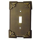 Pompeii Switchplate Single Toggle Switchplate in Gold