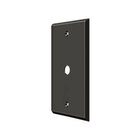 Solid Brass Cable Cover Switchplate in Oil Rubbed Bronze