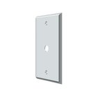 Solid Brass Cable Cover Switchplate in Polished Chrome