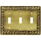 Triple Toggle in Tumbled Antique Brass
