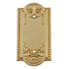 Blank Switchplate in Polished Brass