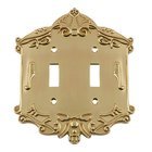 Double Toggle Switchplate in Polished Brass