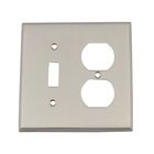 Toggle/Duplex Switchplate in Satin Nickel