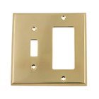 Toggle/Rocker Switchplate in Unlacquered Brass