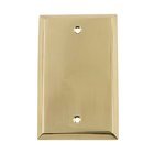 Blank Switchplate in Unlacquered Brass
