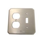 Traditional Combination Switchplate in Satin Nickel Lacquered