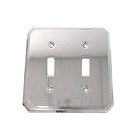 Traditional Double Toggle Switchplate in Polished Chrome
