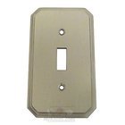 Traditional Single Toggle Switchplate in Satin Nickel Lacquered