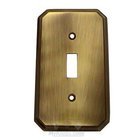 Traditional Single Toggle Switchplate in Shaded Bronze Lacquered