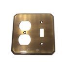Traditional Combination Switchplate in Shaded Bronze Lacquered