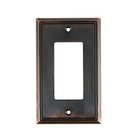 Contemporary Single GFI/Rocker in Brushed Oil Rubbed Bronze