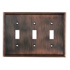 Contemporary Triple Toggle in Brushed Oil Rubbed Bronze