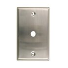 Single Cable Cover Switchplate in Satin Nickel