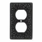 Duplex Outlet Switchplate in Oil Rubbed Bronze
