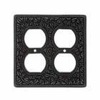 Double Duplex Outlet Switchplate in Oil Rubbed Bronze