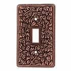 Single Toggle Jumbo Switchplate in Antique Copper