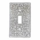 Single Toggle Jumbo Switchplate in Polished Silver