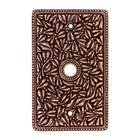 Single Cable Jumbo Switchplate in Antique Copper