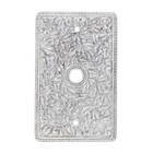 Single Cable Jumbo Switchplate in Polished Silver