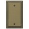 Amerelle Decorative Wallplates - Steps - Single Blank Wallplate in Rustic Brass